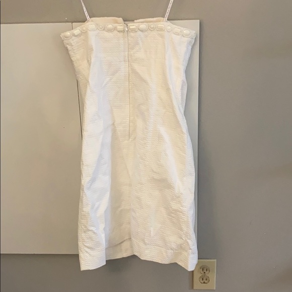 Lilly Pulitzer white strapless beaded dress size 6 - Picture 3 of 3
